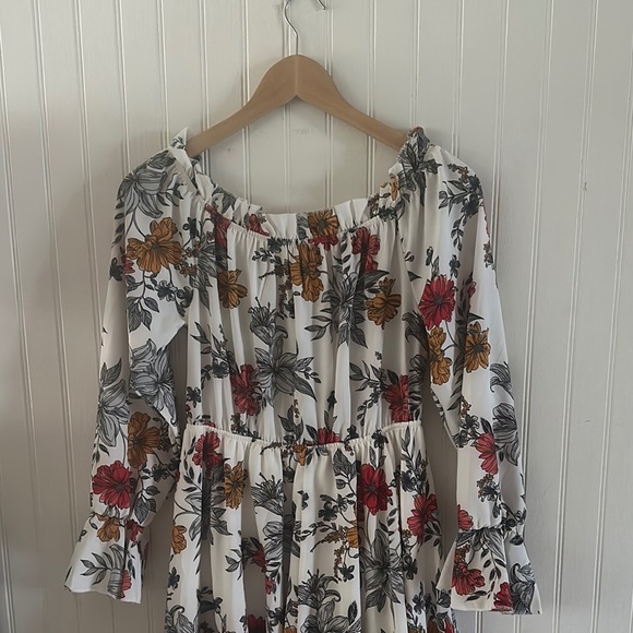 SHEIN Floral Mini Dress with Lace Detail sz M - Picture 9 of 10